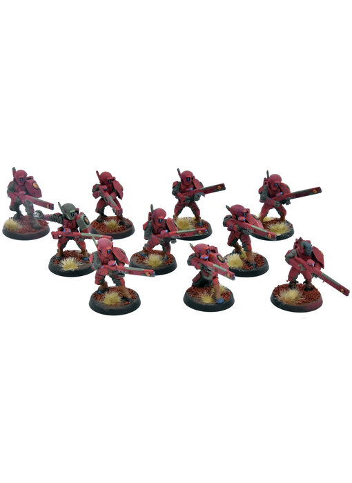TAU EMPIRE 10 Fire Warriors #11 WELL PAINTED Warhammer 40K