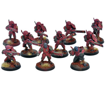 TAU EMPIRE 10 Fire Warriors #14 WELL PAINTED Warhammer 40K