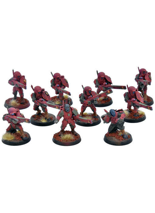 TAU EMPIRE 10 Fire Warriors #14 WELL PAINTED Warhammer 40K