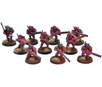 TAU EMPIRE 10 Fire Warriors #12 WELL PAINTED Warhammer 40K