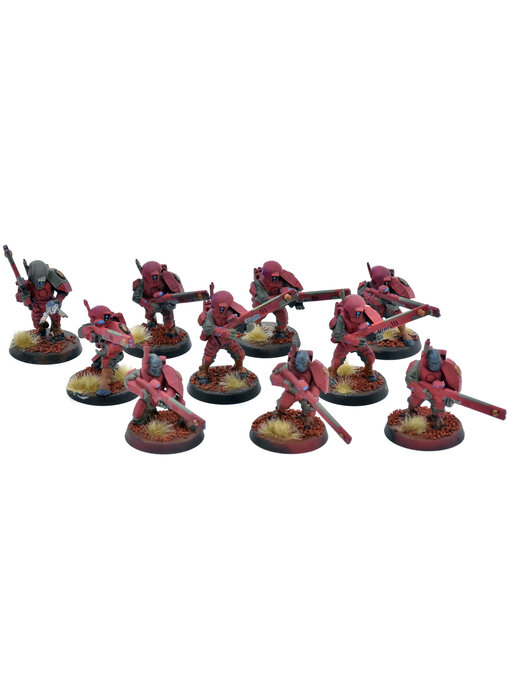 TAU EMPIRE 10 Fire Warriors #12 WELL PAINTED Warhammer 40K