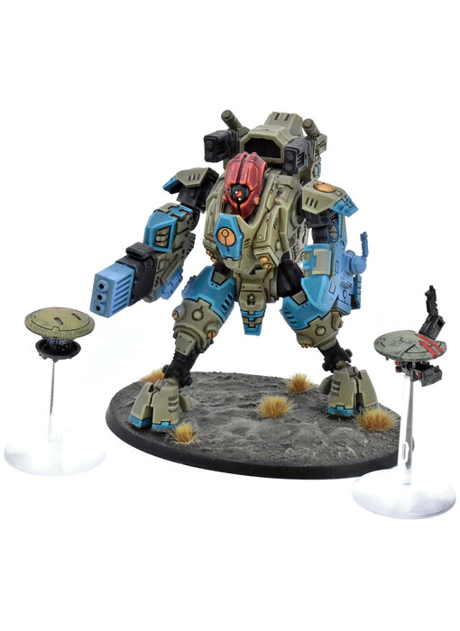 TAU EMPIRE Xv95 Ghostkeel Battlesuit With Drones #1 PRO PAINTED Warhammer 40K