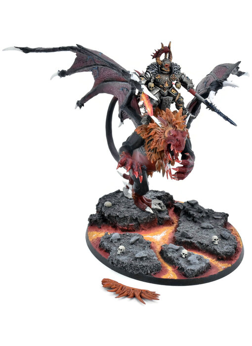 SLAVES TO DARKNESS Chaos Lord On Manticore #1 WELL PAINTED Warhammer Sigmar