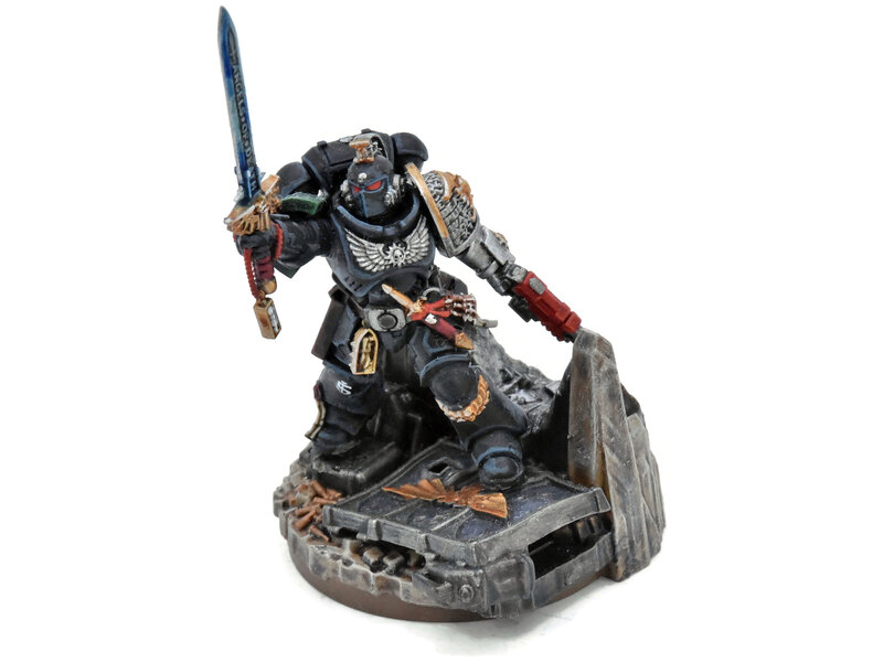 Games Workshop DARK ANGELS Primaris Lieutenant With Power Sword #1 WELL PAINTED Warhammer 40K