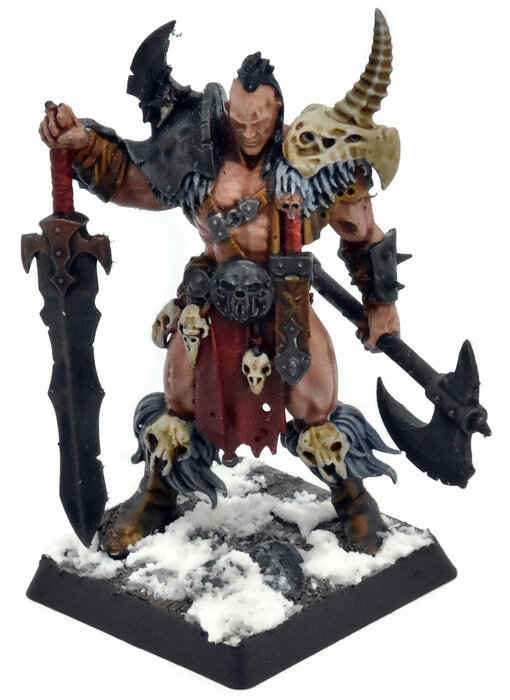 SLAVES TO DARKNESS Darkoath Chieftain #1 WELL PAINTED Warhammer Sigmar