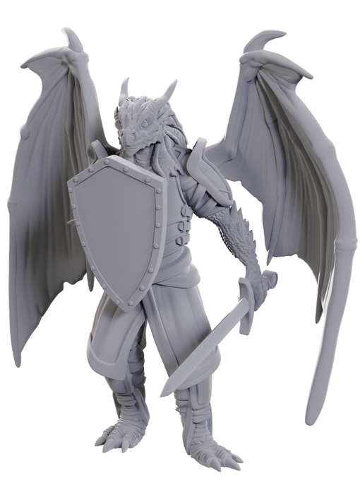 D&D Unpainted Minis Wv25 Dragonborn Of Bahamut