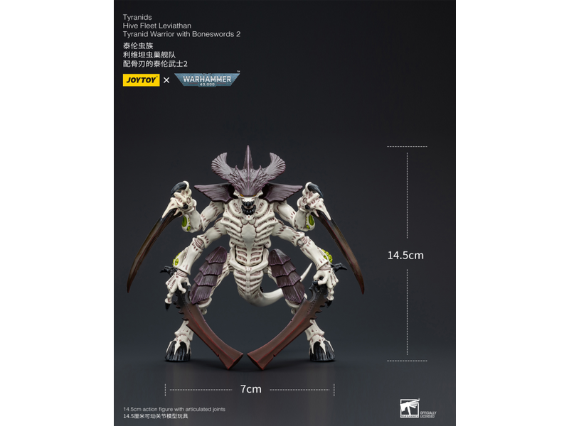 Joy Toy Hive Fleet Leviathan Tyranid Warrior with Boneswords Tyranids Joy Toy
