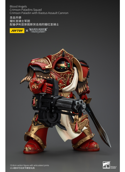 Crimson Paladins Squad Crimson Paladin with Iliastus Assault Cannon Blood Angels Joy Toy