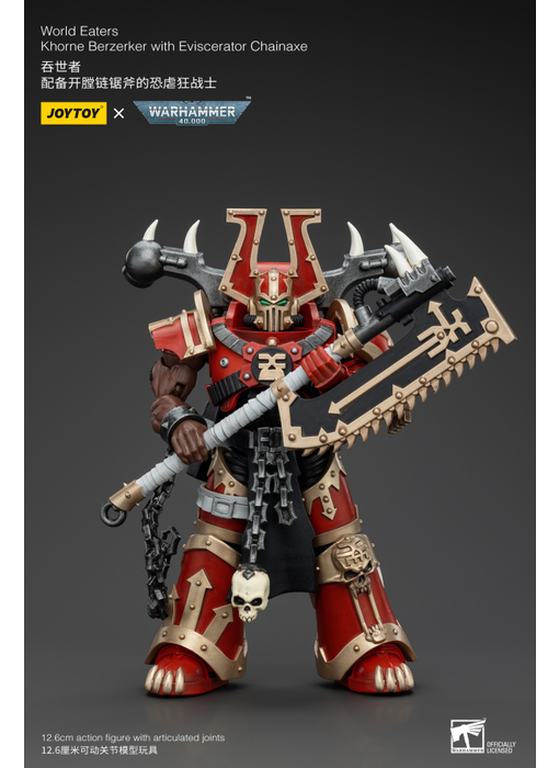 Khorne Berzerker with Eviscerator Chainaxe World Eaters Joy Toy