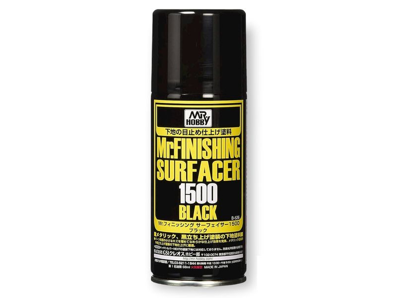 Mr Hobby Mr Finishing Surfacer Spray 1500 Black - 170ml