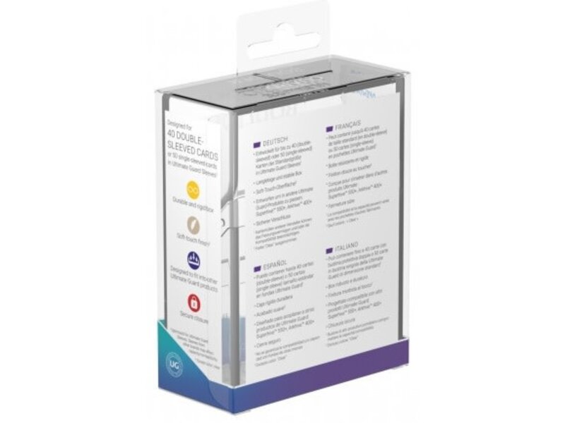 Ultimate Guard Ultimate Guard Deck Case Boulder 40+ Clear
