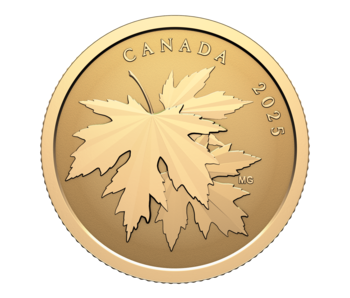Gleaming Maple Leaves – ¼ oz. Pure Gold Coin (2025)