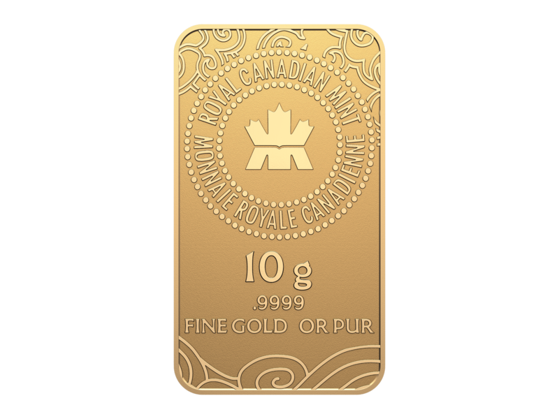 Monnaie Royale Canadienne Lingot de 10 g en or pur à 99,99 % 2025 – Année lunaire du Serpent (produit d’investissement haut de gamme)