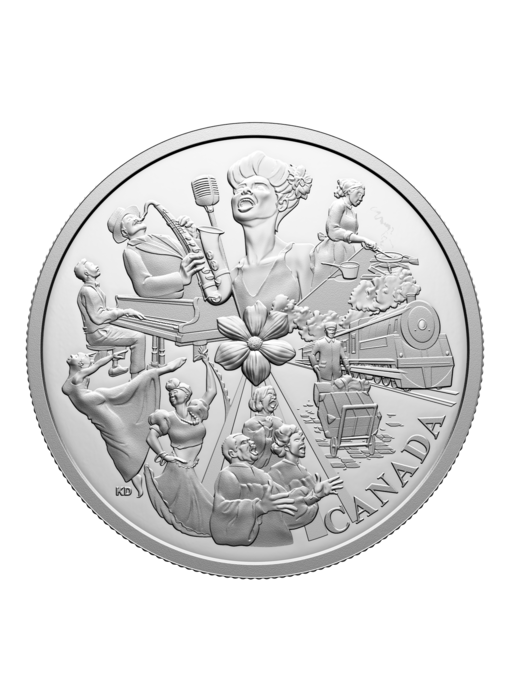 Pièce de 20 $ en argent fin – Commémoration de l’histoire des Noirs : Hogan’s Alley