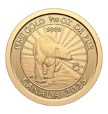 Monnaie Royale Canadienne 2025 The Majestic Polar Bear – 1/10 oz. 99.99% Pure Gold Coin (Premium Bullion)