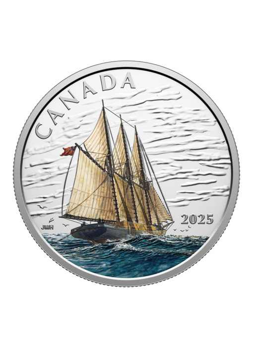 Tall Ships: Three-masted Schooner – $15 Fine Silver Coin