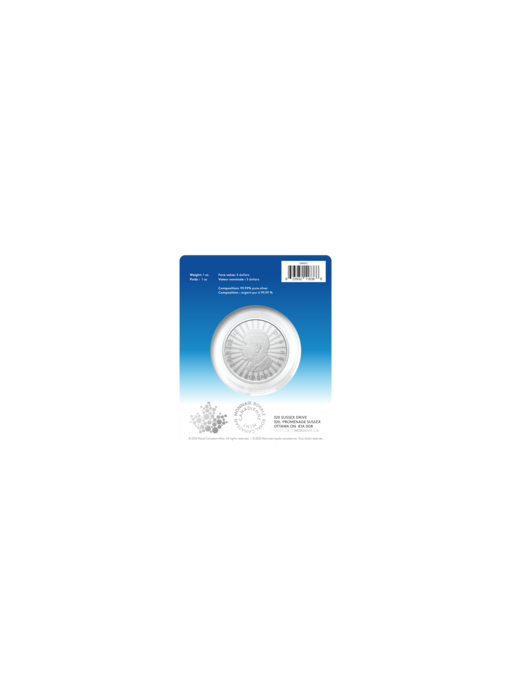 Pièce de 5 $ de 1 oz en argent pur 2025 – Le majestueux ours polaire (produit d’investissement haut de gamme)