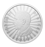 Monnaie Royale Canadienne 2025 The Majestic Polar Bear – 1 oz. $5 99.99% Pure Silver Coin (Premium Bullion)