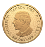 Monnaie Royale Canadienne Great Hunters: Grey Wolf – 1 oz. $200 Pure Gold Ultra High Relief Coin