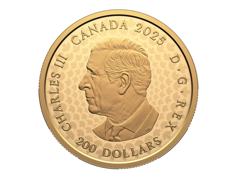 Monnaie Royale Canadienne Great Hunters: Grey Wolf – 1 oz. $200 Pure Gold Ultra High Relief Coin