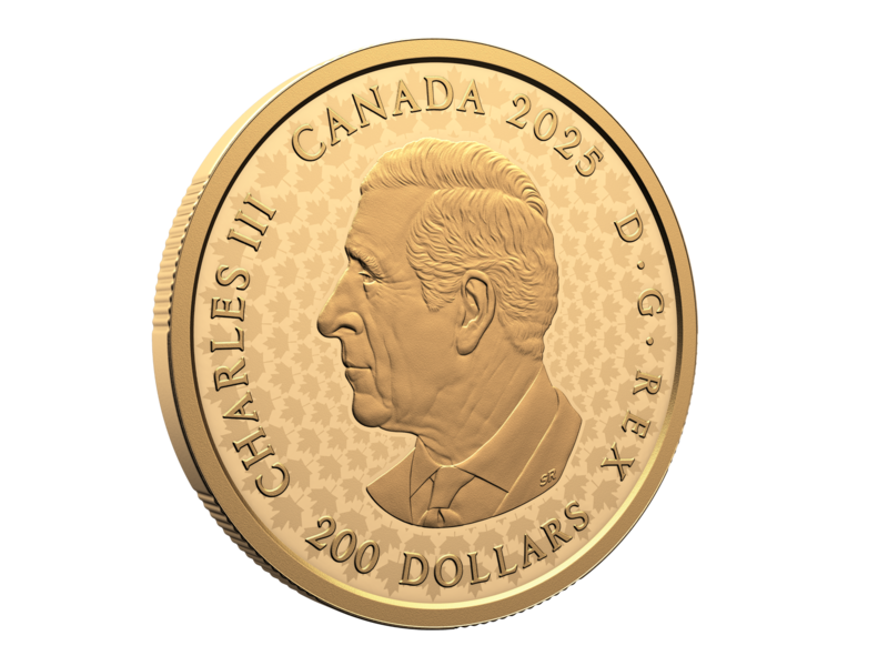 Monnaie Royale Canadienne Great Hunters: Grey Wolf – 1 oz. $200 Pure Gold Ultra High Relief Coin