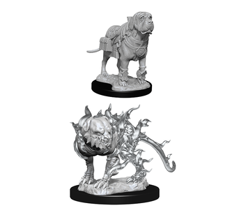 D&D Unpainted Minis Wv11 Mastif And Shadow Mastif