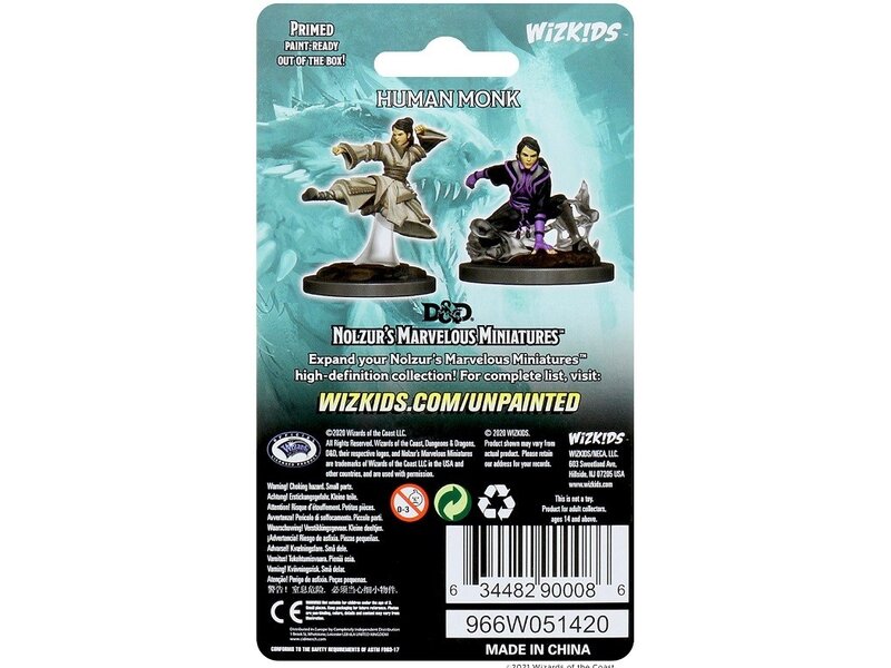 Wizkids D&D Unpainted Minis Wv11 Female Human Monk