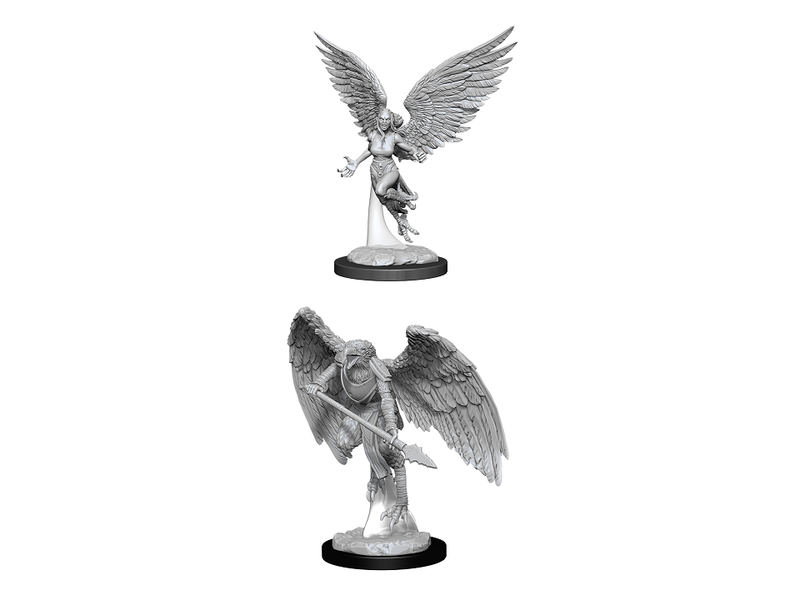 Wizkids D&D Unpainted Minis Wv11 Harpy And Arakocra