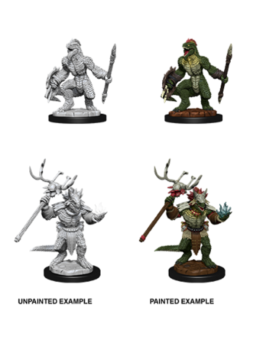 D&D Unpainted Minis Wv12 Lizardfolk And Shaman
