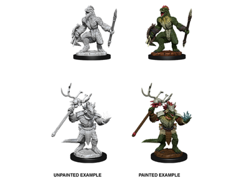 Wizkids D&D Unpainted Minis Wv12 Lizardfolk And Shaman