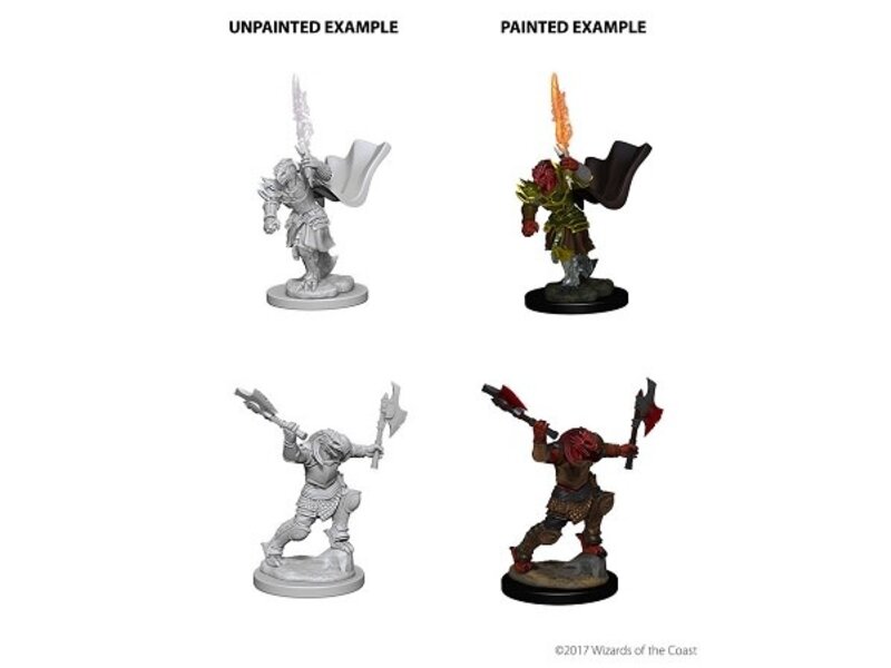 Wizkids D&D Unpainted Minis Wv4 Dragonborn Female Fighter