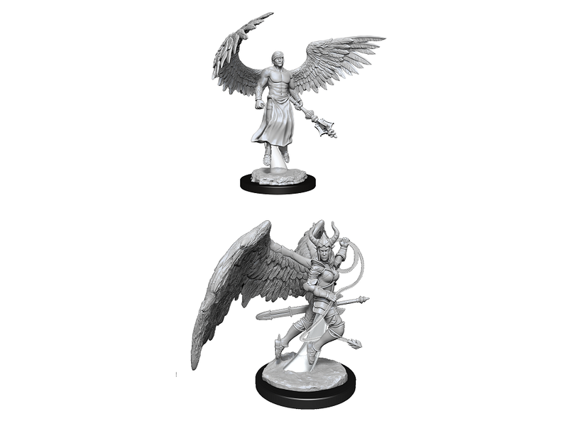 Wizkids D&D Unpainted Minis Wv13 Deva And Erinyes