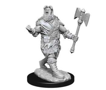 D&D Unpainted Minis Wv14 Human Barbarian Male