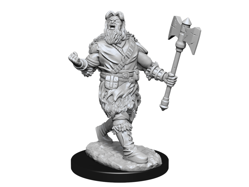 Wizkids D&D Unpainted Minis Wv14 Human Barbarian Male