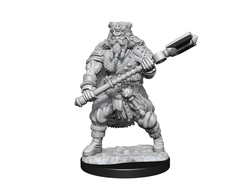 Wizkids D&D Unpainted Minis Wv14 Human Barbarian Male