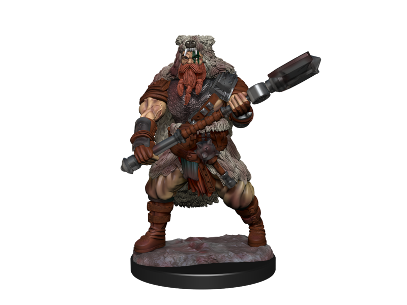 Wizkids D&D Unpainted Minis Wv14 Human Barbarian Male