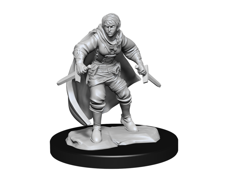 Wizkids D&D Unpainted Minis Wv14 Half-elf Rogue Female