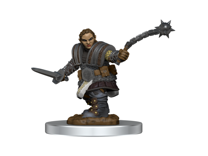 Wizkids D&D Unpainted Minis Wv16 Dwarf Fighter Female