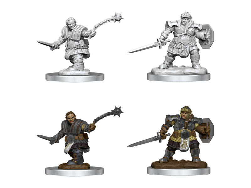 Wizkids D&D Unpainted Minis Wv16 Dwarf Fighter Female