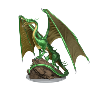 D&D Unpainted Minis Wv17 Young Emerald Dragon