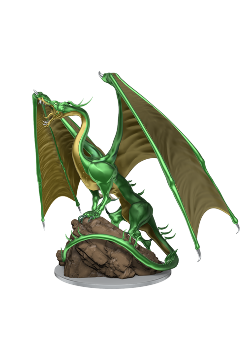 D&D Unpainted Minis Wv17 Young Emerald Dragon