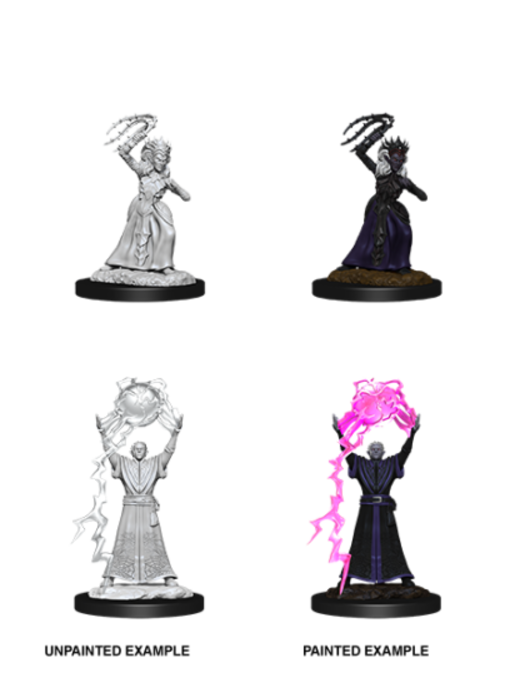 D&D Unpainted Minis Wv12 Drow Mage/Drow Priestess