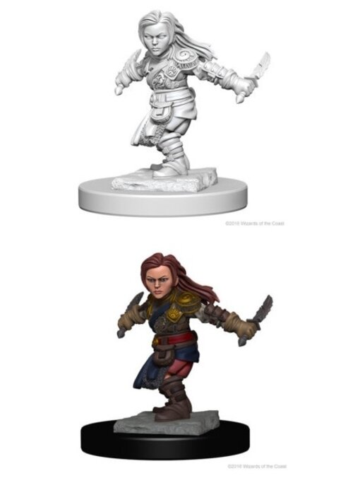 D&d Unpainted Minis Wv1 Halfling Female Rogue
