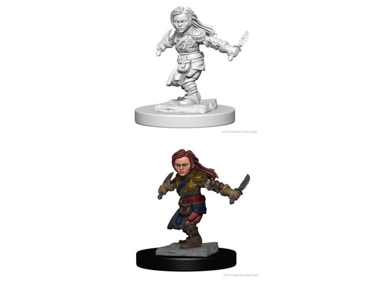 Wizkids D&d Unpainted Minis Wv1 Halfling Female Rogue