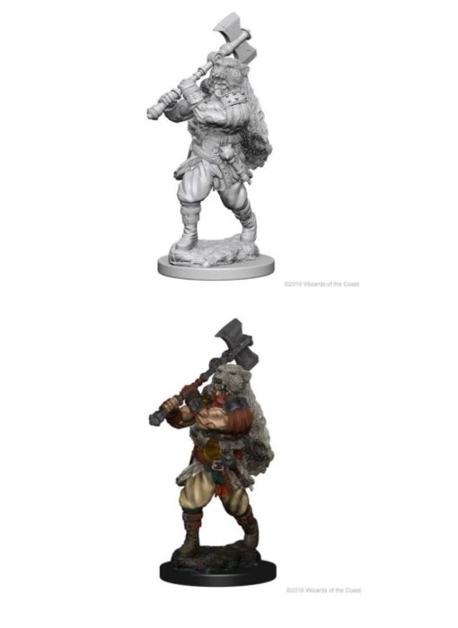 D&D Unpainted Minis Wv1 Human Male Barbarian