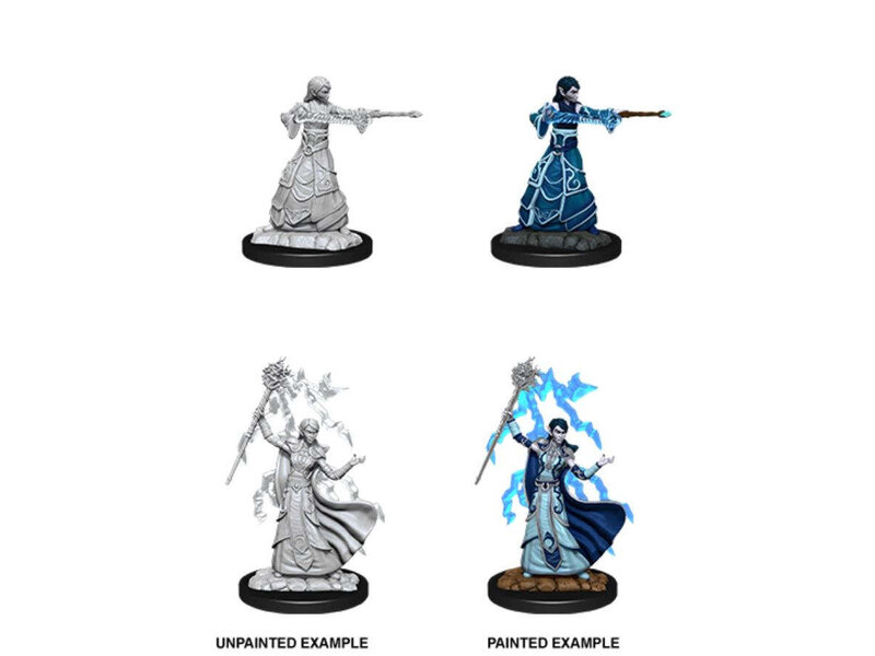 Wizkids D&D Unpainted Minis Wv12 Female Elf Wizard