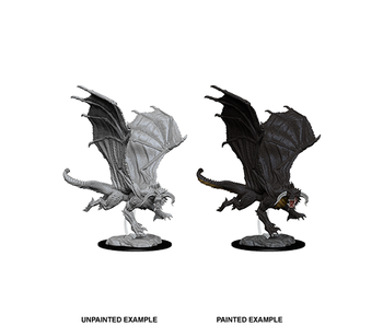 D&D Unpainted Minis Wv8 Young Black Dragon
