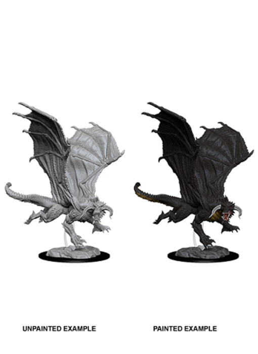 D&D Unpainted Minis Wv8 Young Black Dragon