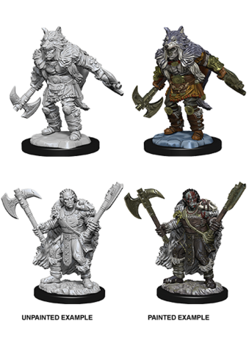 D&D Unpainted Minis Wv9 Male Half-orc Barbarian