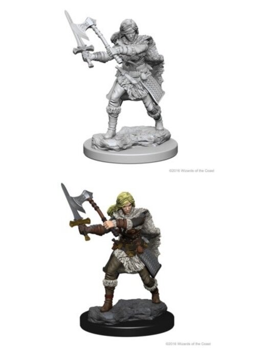 D&D Unpainted Minis Wv1 Female Human Barbarian